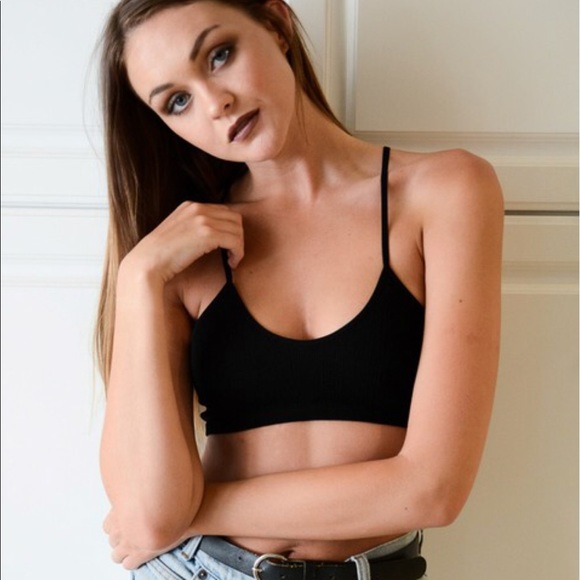 RACHEL✨ slashed back bralette black - Picture 2 of 3